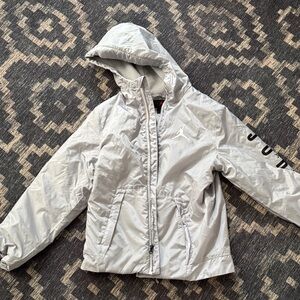 Jordan Kids Shiny Gray Raincoat